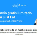envío gratis ilimitado Just Eat Amazon Prime
