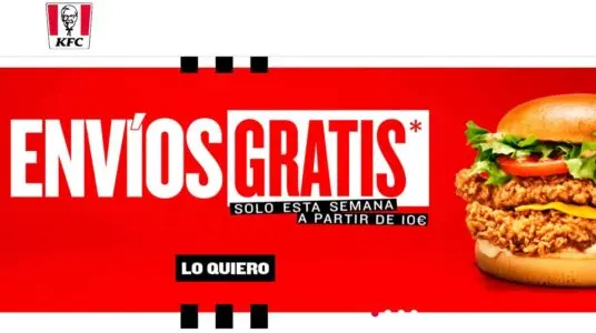 kfc envios gratis