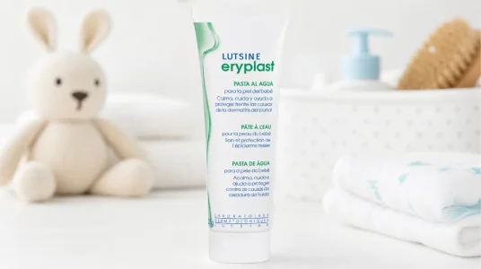 Eryplast Pasta al Agua de 125 g, pomada protectora para bebé que calma y protege la piel de la dermatitis del pañal