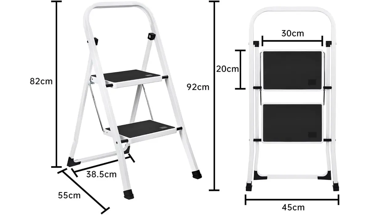 Escalera plegable T-LoVendo de 2 peldaños barata