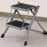 Escalera Songmics GSL002GY01 plegable de 2 peldaños con asa