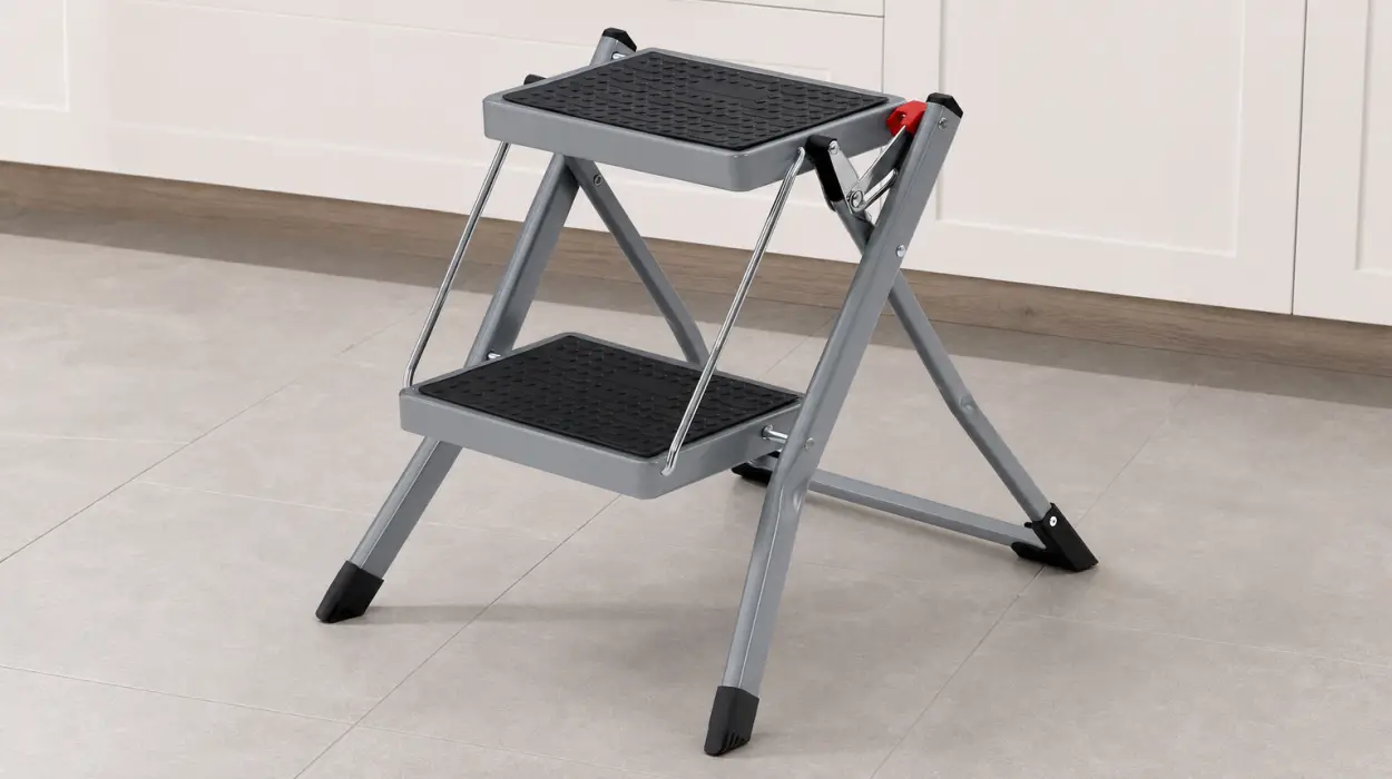 Escalera Songmics plegable de 2 peldaños con asa