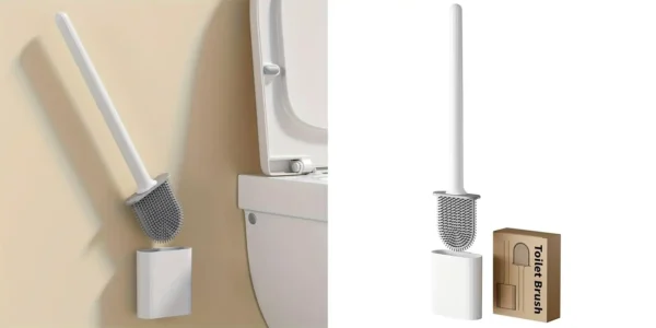 Escobilla WC higiénica de silicona con soporte