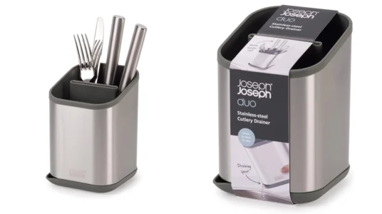 escurridor de cubiertos Joseph Joseph DUO de acero inoxidable