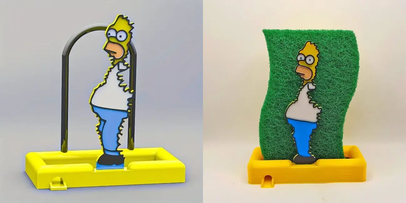 Escurridor de estropajos Homer Simpson