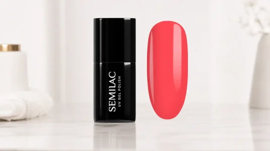 Esmalte de uñas de gel Semilac 445 Tropical Flamingo de 7 ml