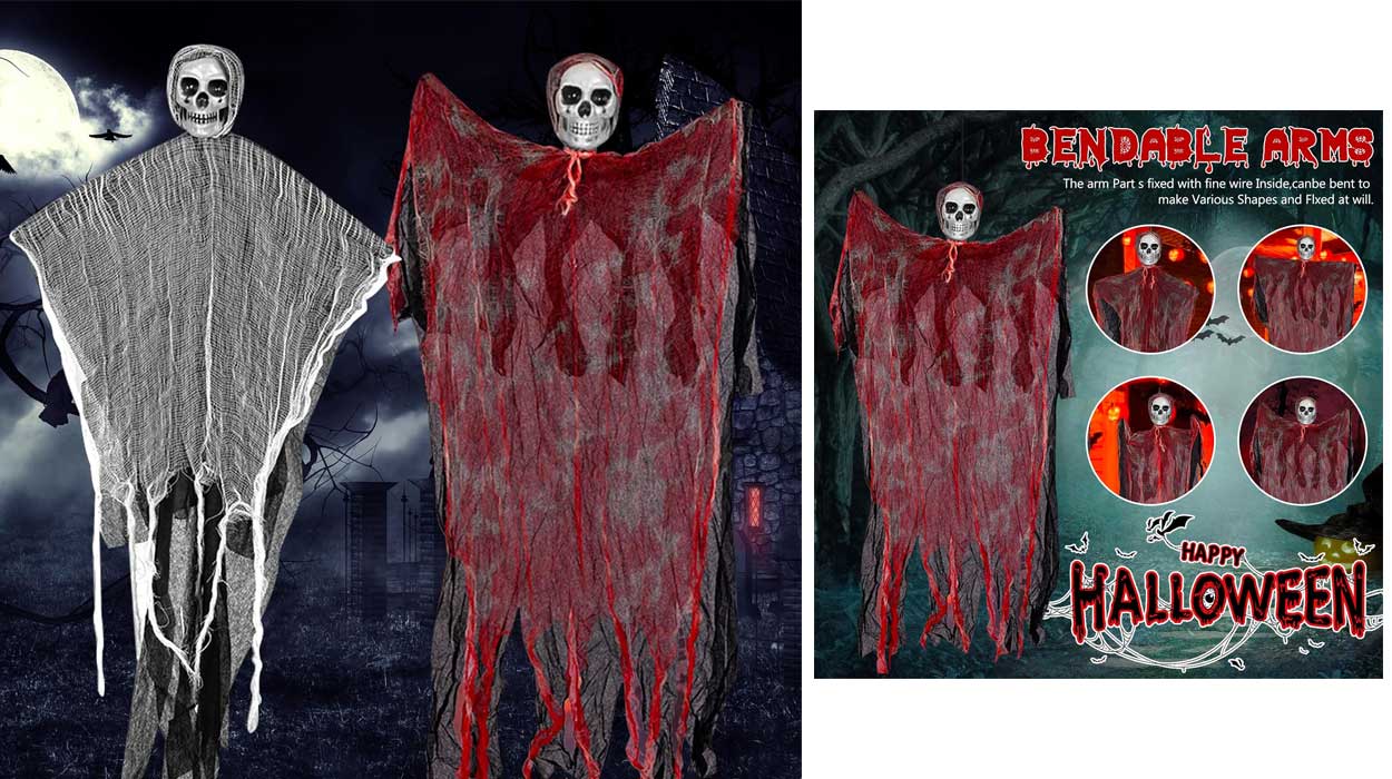 Esqueletos colgantes Halloween baratos