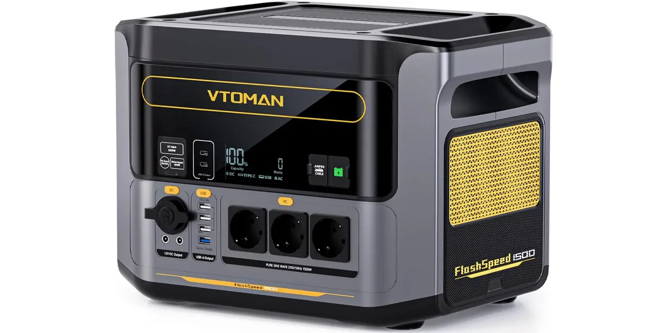 Estación de energía portátil VTOMAN FlashSpeed 1500
