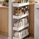 Estante de almacenamiento estrecho para cocina o baño