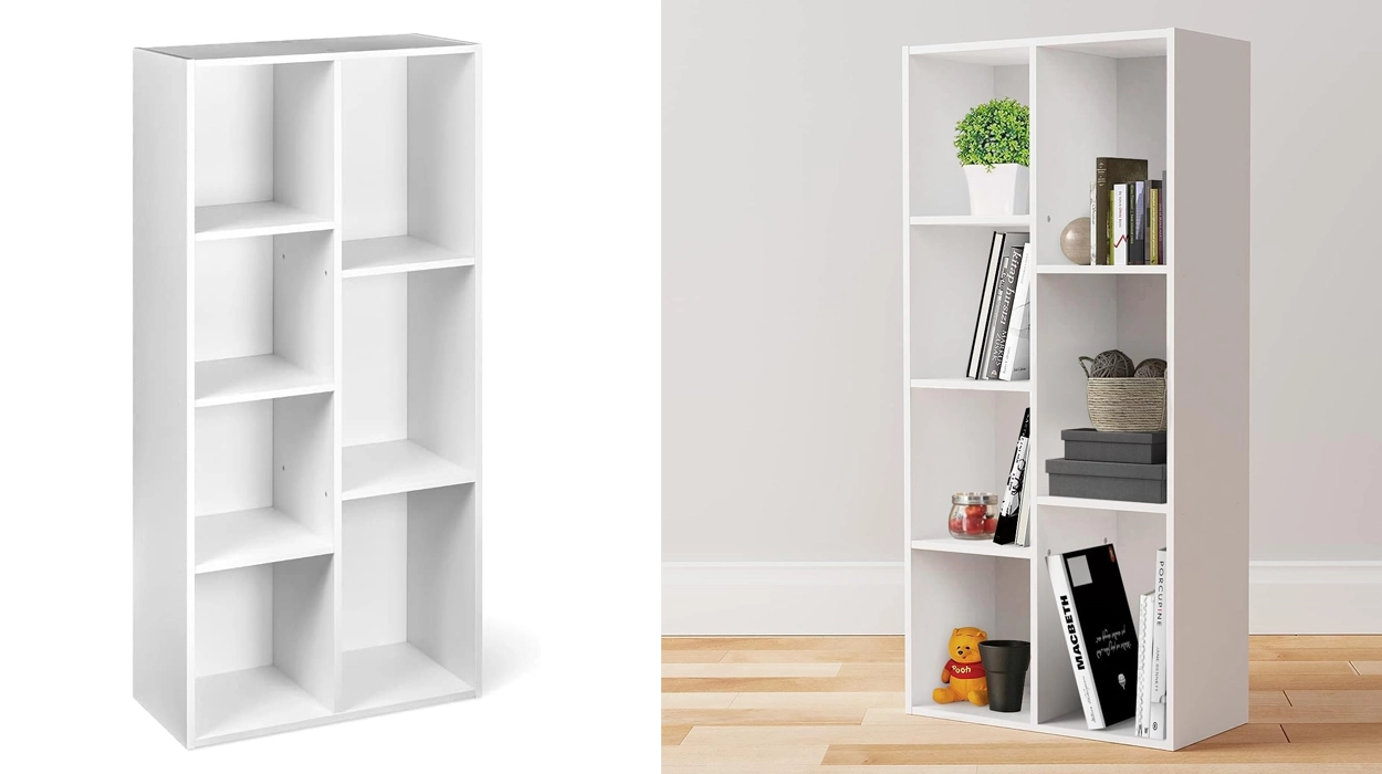 estantería Amazon Basics con 7 compartimentos