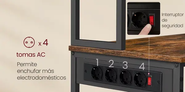 Estantería de cocina VASAGLE