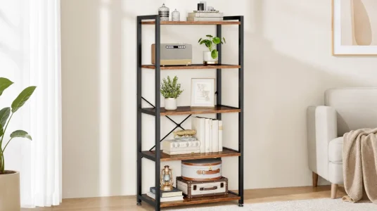 Estantería Coleshome de 5 niveles y 146 cm