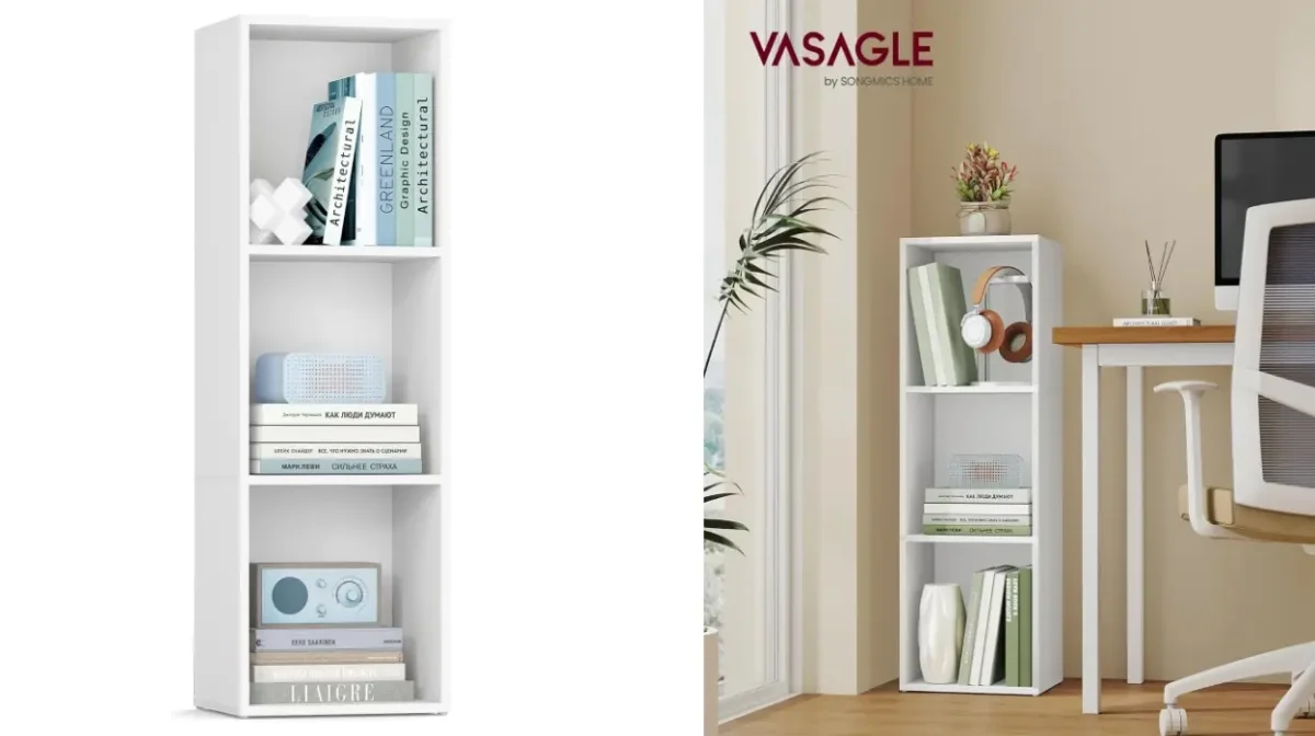 Mantén todo a la vista y ordenado con la estantería Vasagle de 3 niveles compacta, versátil y fácil de montar por menos de 19,99€ (-23%)