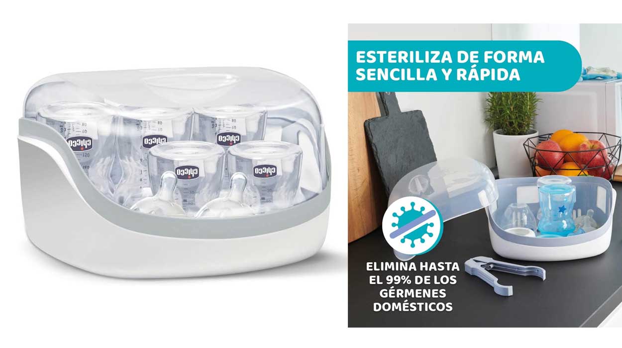 Esterilizador Chicco biberones microondas barato