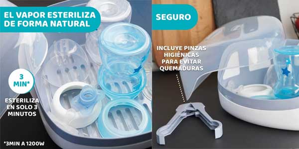 Esterilizador Chicco biberones microondas oferta