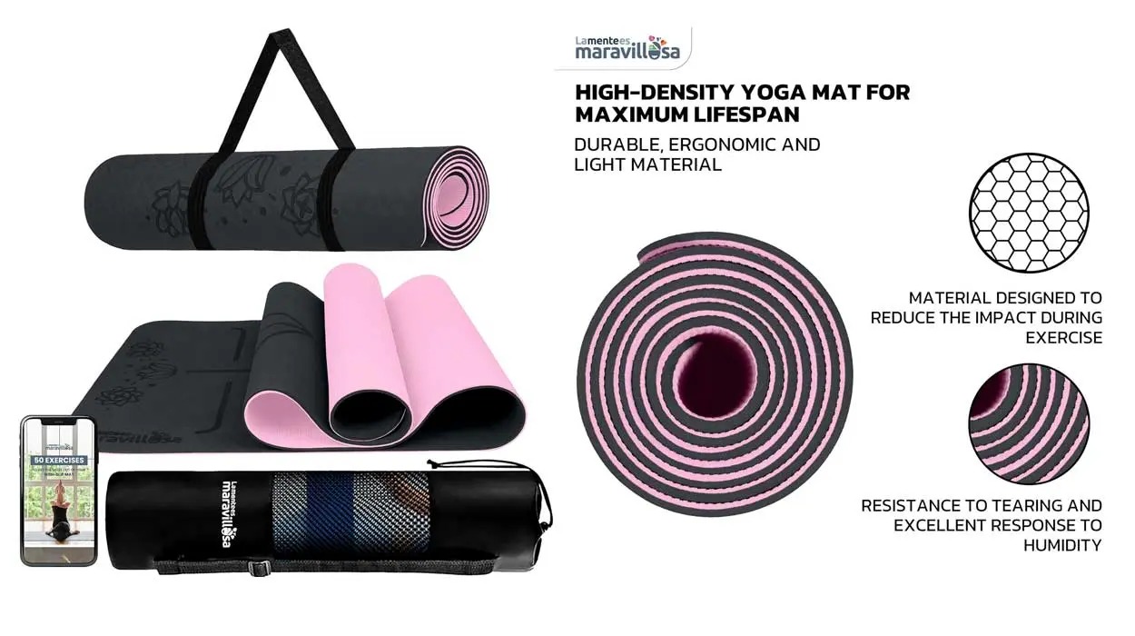 Esterilla de yoga Pilates y Fitness La Mente Es Maravillosa barata