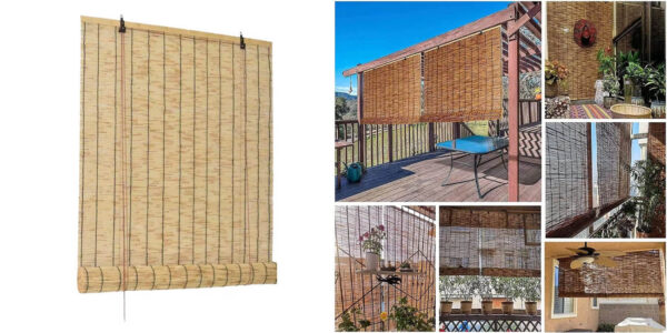 Estor enrollable efecto bambú MAXHOME