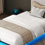 Estructura de cama YITAHOME 120 x 200 cm con LED y carga USB