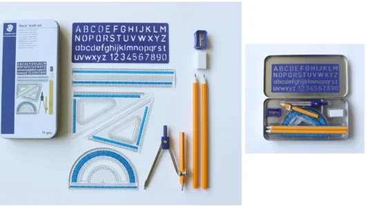 estuche STAEDTLER 557 con 11 piezas para geometría y dibujo técnico
