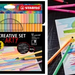 estuche-de-24-rotuladores-pastel-stabilo-arty-point-88-y-pen-68