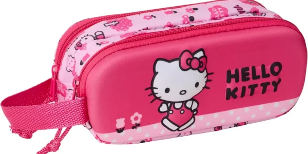 Chollo estuche infantil doble hello kitty 3d