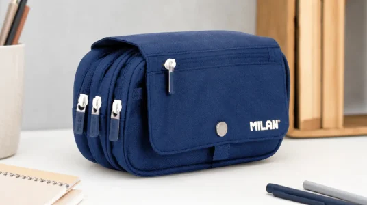 Estuche portatodo Milan 1918 de 4 cremalleras y gran capacidad