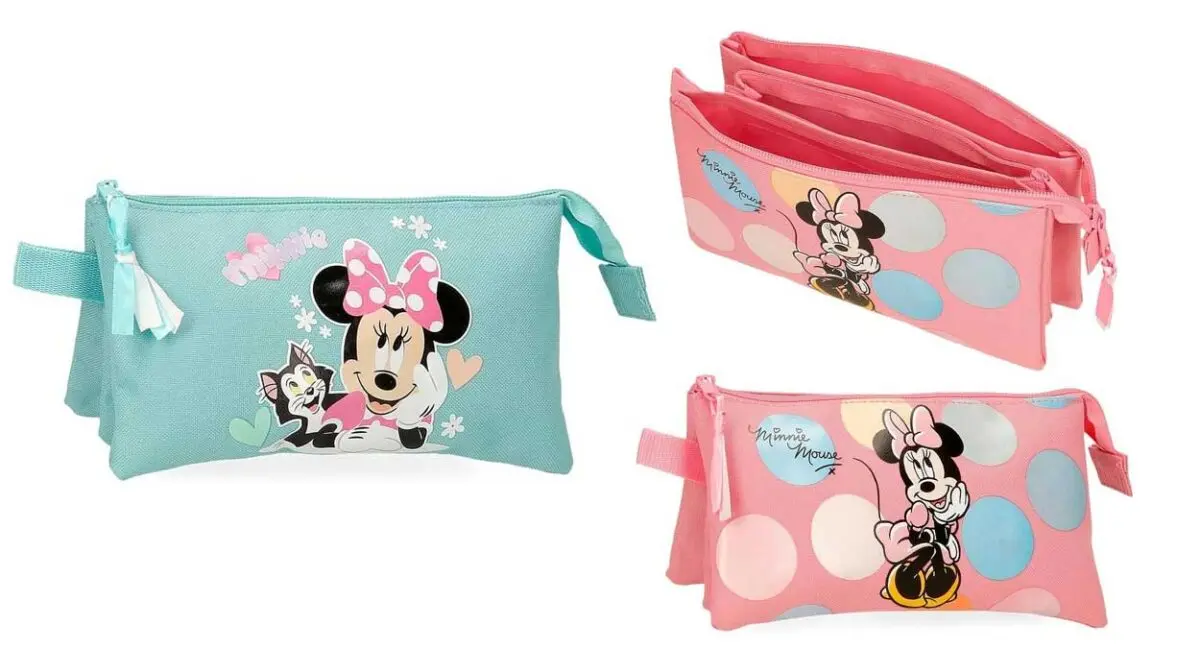 Estuches infantiles de Disney Minnie y otros personajes