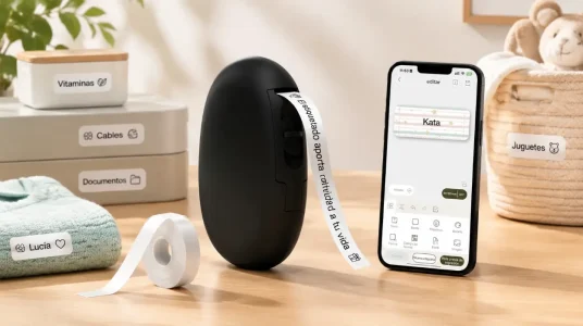 Etiquetadora SUPVAN E10 Bluetooth con etiquetas adhesivas continuas