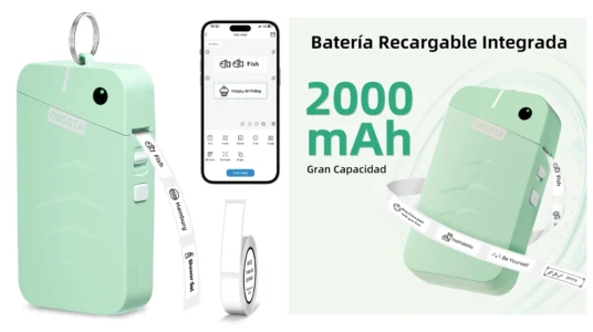 etiquetadora térmica Bluetooth Orgsta S001