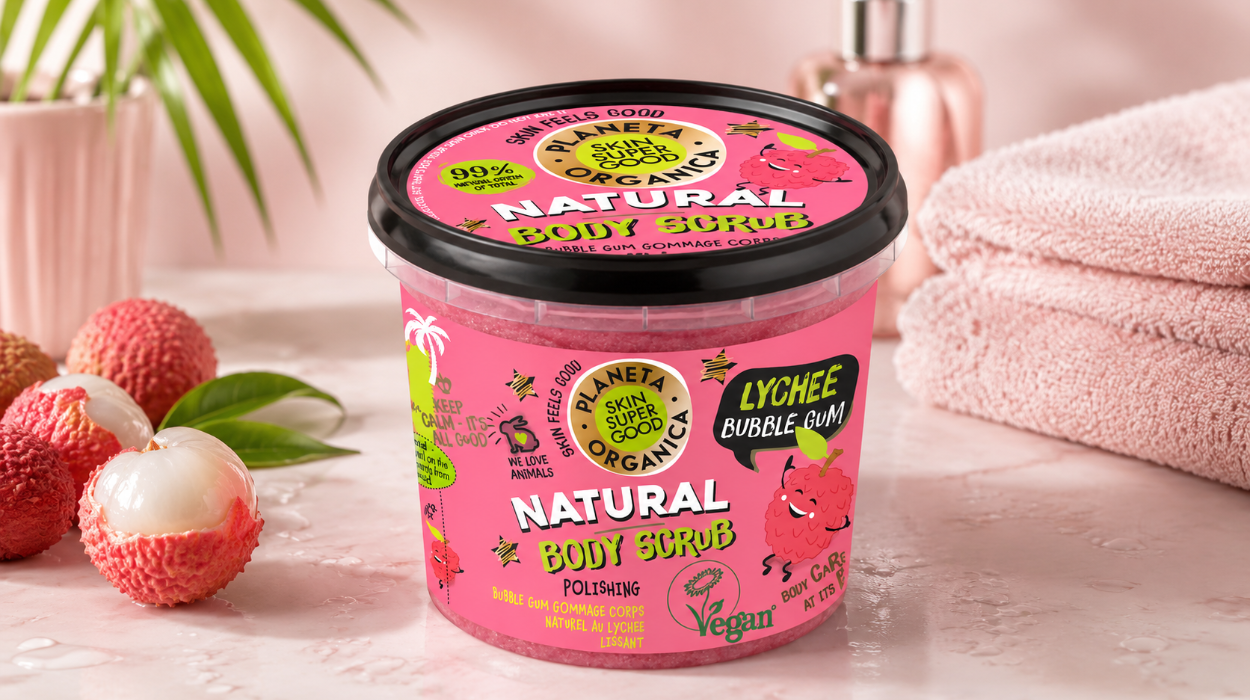 Exfoliante Lychee Bubble Gum