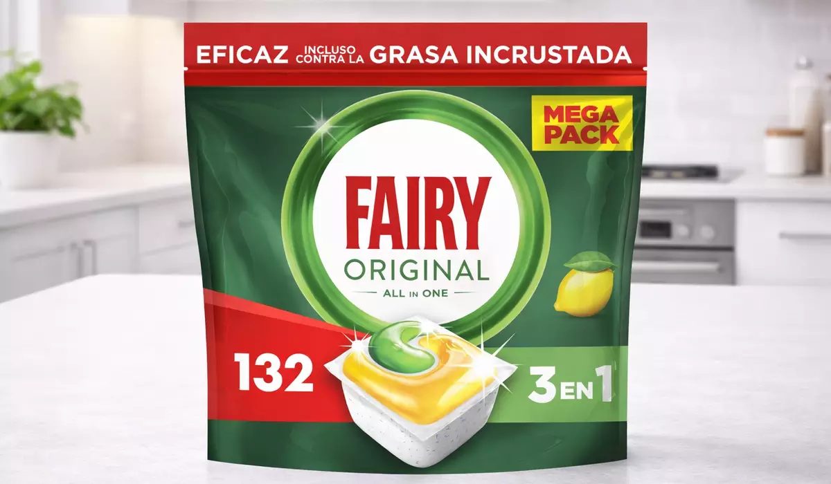 132 cápsulas Fairy Original All in One Limón