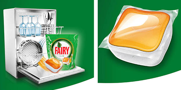 Fairy Todo en uno naranja cápsulas lavavajillas pack barato