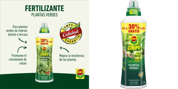 Fertilizante Compo Bio para plantas verdes
