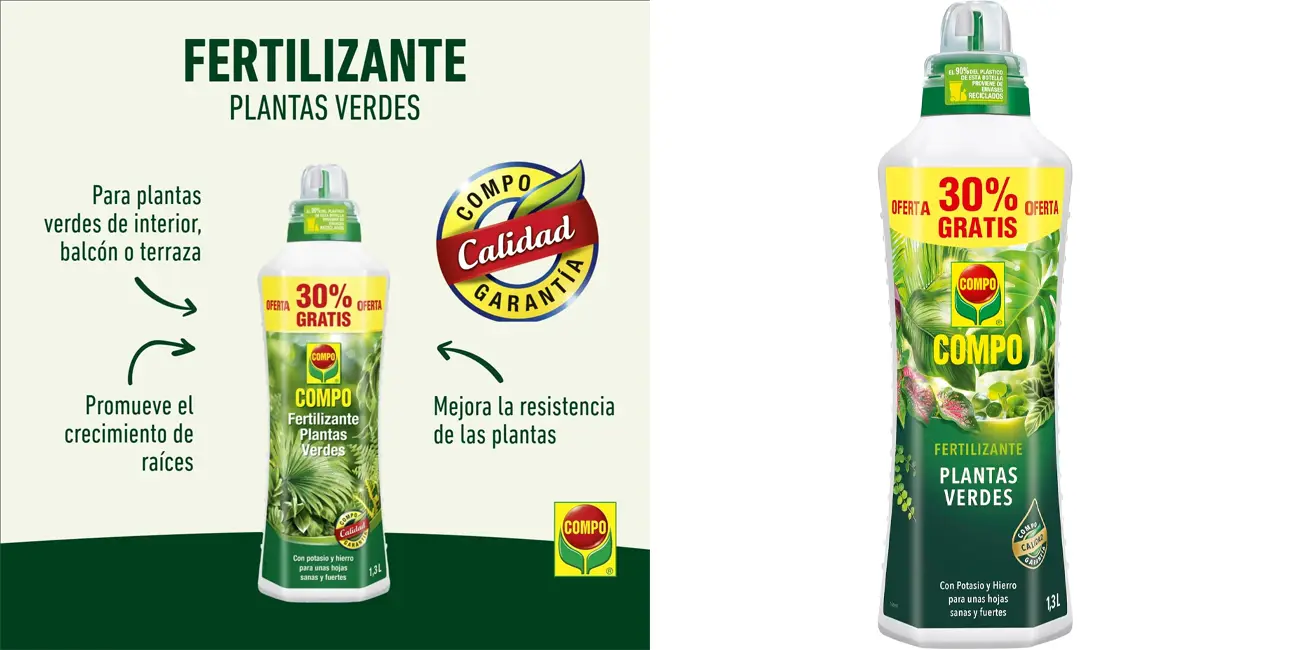 Fertilizante Compo Bio para plantas verdes