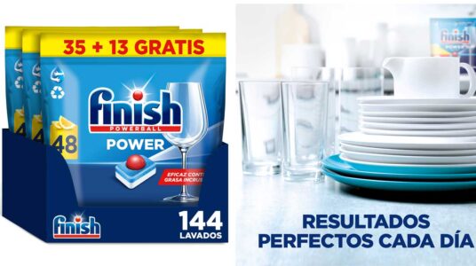 Finish Power All In One Limón 144 lavados