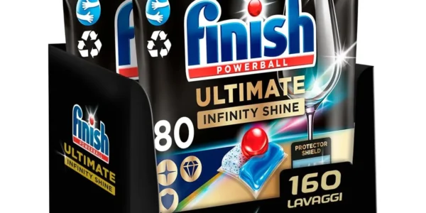 Finish Powerball Ultimate Infinity Shine de 160 pastillas