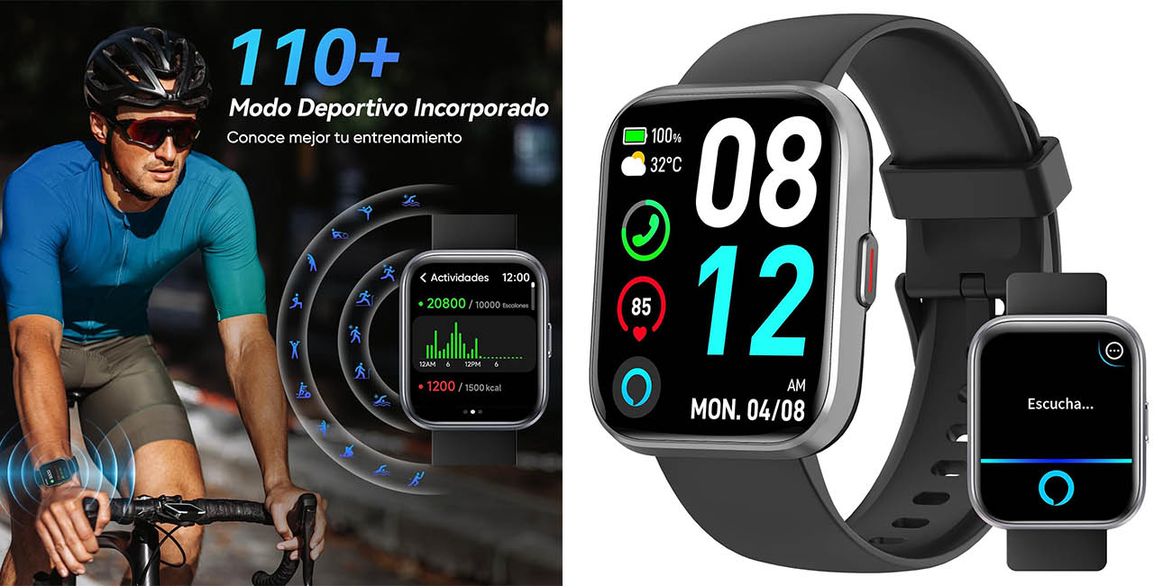 Fitpolo smartwatch hombre oferta