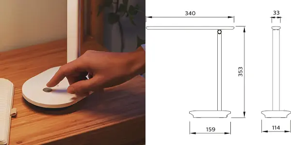 Flexo de escritorio Philips Ivory