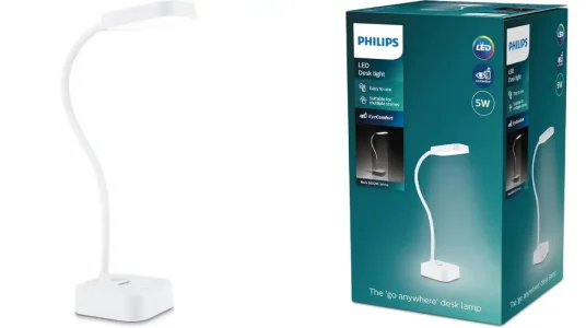 Flexo LED de escritorio Philips Ivory