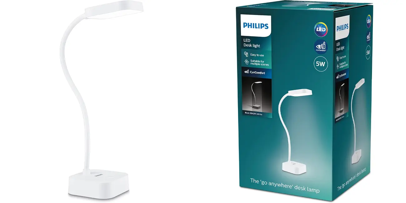 Flexo LED de escritorio Philips Ivory