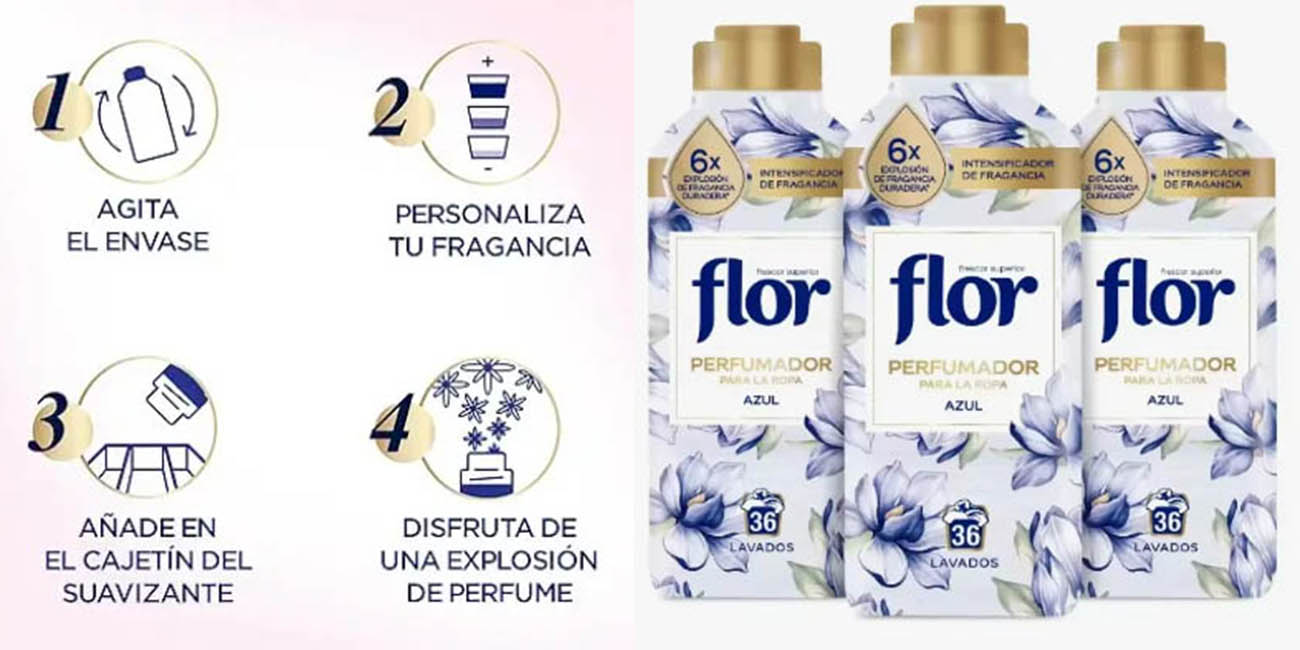 Flor Azul suavizante perfumador pack oferta
