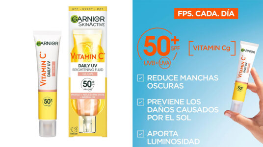 Fluido antimanchas Garnier Skinactive Anti UV barato