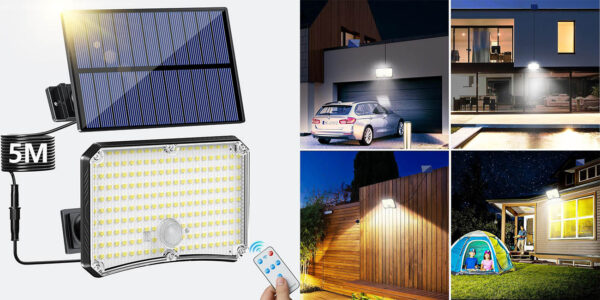 Foco solar exterior TOPPELIGHT con sensor de movimiento