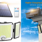 Foco solar LED exterior
