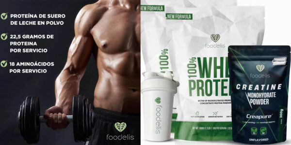 Foodelis pack proteína creatina shaker chollo