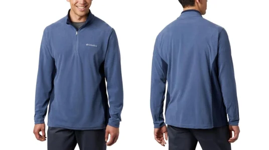forro polar Columbia Klamath Range II azul para hombre