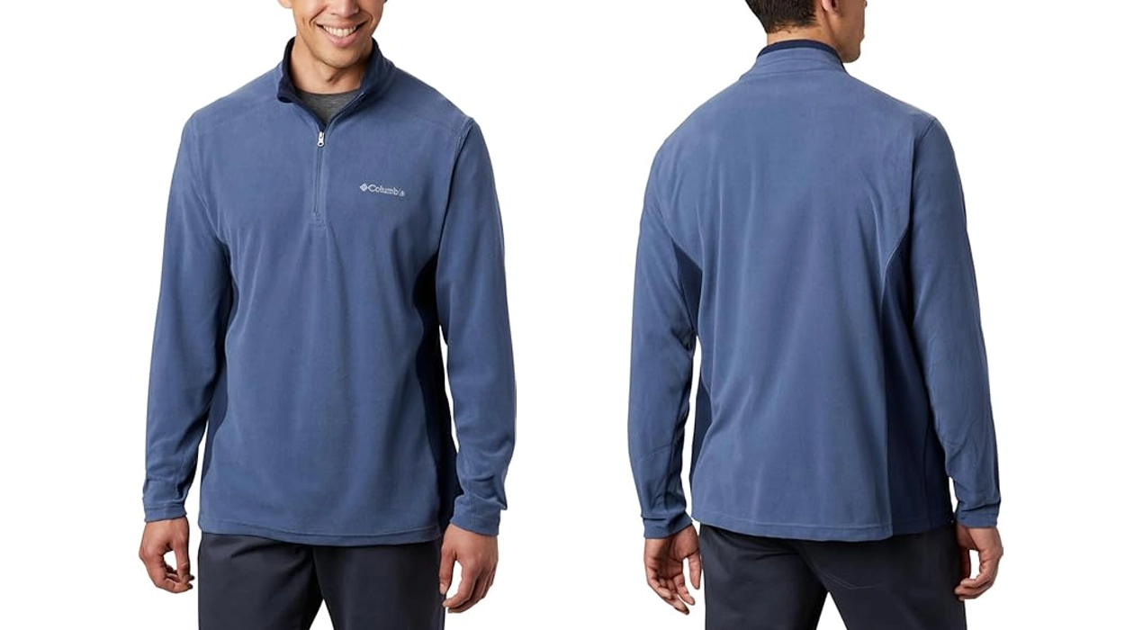 forro polar Columbia Klamath Range II azul para hombre