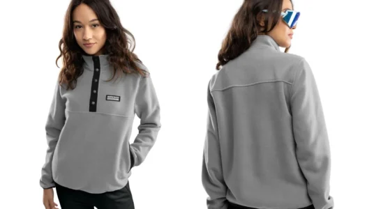 forro polar grueso Siroko Half Snap Koli para mujer