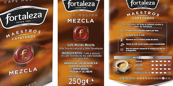 Fortaleza café molido mezcla pack ahorro
