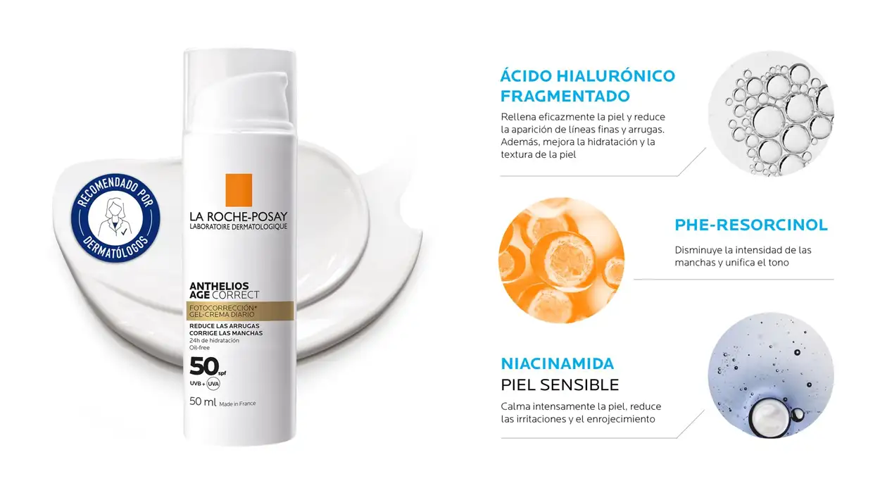 fotocorrector La Roche Posay Anthelios Age Correct SPF50 barato